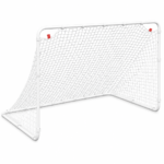 But de football blanc 122 × 81 × 81 cm avec filet