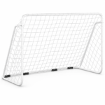 But de football avec filet blanc 180 × 90 × 120 cm