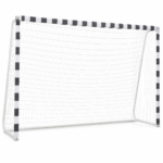 But de football grand format 300 × 200 × 90 cm noir et blanc